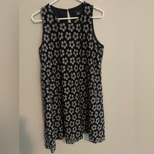 Tommy Hilfiger Navy and Grey Sleeveless Dress